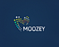 MOOZEY抽象创意字母M标志设计