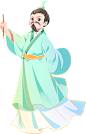 千库网_国潮屈原古人古代人物_元素编号13656637