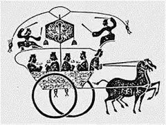古代Taxi——记里鼓车。汉代有种马车，车上站有木人，手中握有鼓棰。马车每驶至一定里数，木人就会挥动鼓棰，敲响前方的小鼓，古代称之为记里鼓车。出租车啊！还能记历程，按公里算钱……