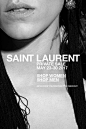 其中可能包括：一张女性脸部的黑白照片，标题为“saint laurent private sale May 28 - 30, 2011”