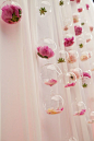 hanging floral decor.