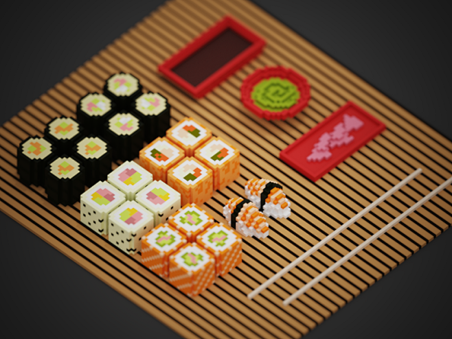 Voxel Sushi Assorti