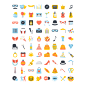 Set of Party Flat and Black and White Icons : This is project for my Client in Croatia. Set of Icons Party in flat design and black and white. 