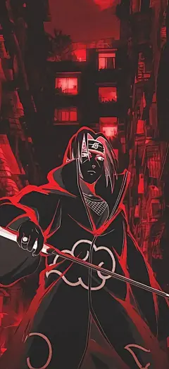 落叶飞舞之处火亦生生不息。#火影忍者 #高清壁纸 #宇智波斑 - 抖音