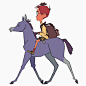 Eva Lusbaronian, loopdeloop, boy, horse, riding, loop, cartoon, animation, gif, character design