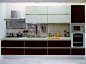 现代家居I型开放式厨房橱柜效果图