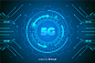 5g futuristic concept background Free Vector