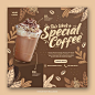其中包括图片：Premium PSD | Coffee shop drink menu promotion social media instagram post banner template