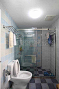 田园风格二居89平家居卫生间淋浴房装修效果图
