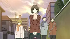 【动漫截图】《萤火之森》
主要人物： 竹川蛍 ：人类的小女孩，每个暑假都在乡下爷爷家度过，六岁的她遇见了神秘的少年“银”，两人渐渐成了好朋友。随着萤渐渐长大，她对银的好感渐渐转变为思念——一种朦胧的爱恋，最后与银一起参加了妖怪的祭典，在银即将消失的时候拥抱了银。
银：住在森林里、戴着面具的神秘少年，自称是“妖怪”。一旦被人类触碰就会消失，被妖怪保护着。与萤与日俱增的情感，渴望触碰萤。约萤去参加妖怪举办的祭典，在祭典后发生意外银即将消失，但他却欣慰地向萤敞开了怀抱。