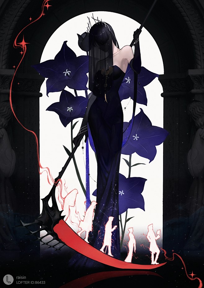 死神 镰刀 插画