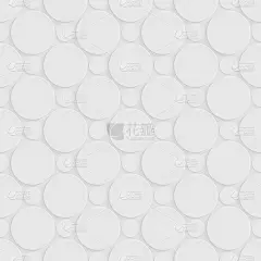 无缝灰色背景从圆圈，矢量插图。