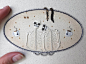 充满生机的骷髅刺绣 | 艺术家 Britt Hutchinson, 又名 Tinycup Needleworks ​​​​