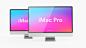 %name 高品质的白色iMac Pro UI样机展示模型mockups