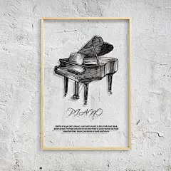 串客 简约透明画黑白个性音乐房装饰画钢琴房玻璃画挂画-tmall.com天猫