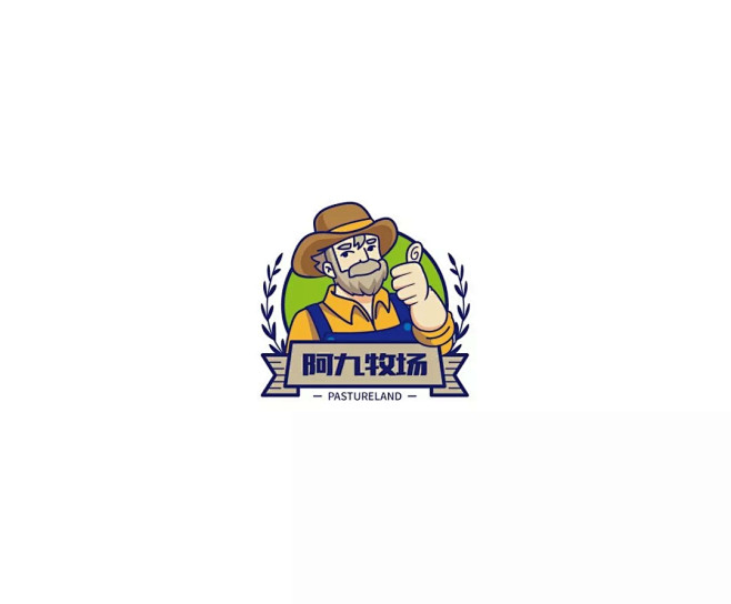 学LOGO-阿九牧场-牧场养殖行业品牌l...