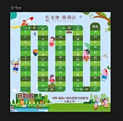 海报 广告展板 房地产 价值点 飞行棋 卡通 佩奇