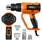 Heat Gun ,Tacklife HGP73AC Hot Air Gun 240V 50Hz 2000W Adjustable Temperature Electric Hot Air Heater Kit with Dual Air Flow for Stripping Paint, Bending Pipes, Shrinking PVC: Amazon.co.uk: DIY & Tools