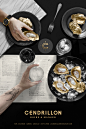 Cendrillon - Branding : Branding - Cendrillon Cendrillon (Cinderella) is a new restaurant-bar located in the Limoilou district in Quebec City. A place that honors the restaurant of the same name and who has won the hearts of the inhabitants of Limoilou in