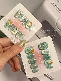 碧绿超美手绘猫眼
