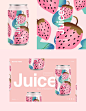 夏日の果味饮料 | 包装 插画 清新 清凉-古田路9号-品牌创意/版权保护平台