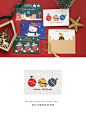 6张圣诞贺卡韩国创意卡通萌哒哒圣诞贺卡可爱插画圣诞卡片带信封-淘宝网