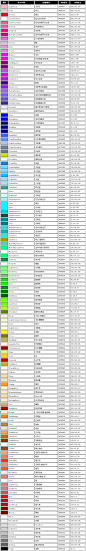 颜色中英文对照表 颜色名字 色彩名称-www.5tu.cn