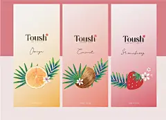 Toush-化妆品品牌标志设计图形插画外包装设计[3P]