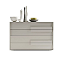 Trend chest of 4 drawers by Siluetto is a modern and elegant unit, suitable for any design of bedroom, Its unusual handles provide a unique, sophisticated look