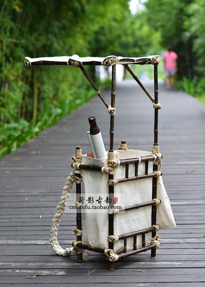 宁采臣背篓竹篓 书生书箱书笈 玄奘经箧经笈 正版定制 表演道具-淘宝网