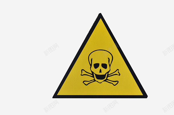 几何工业产品三角形有毒提示牌P图标 防护...
