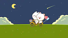 桃小仙，电脑壁纸，桌面壁纸，卡通壁纸5