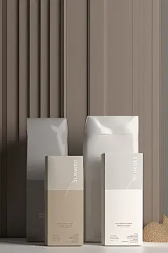 AI数字艺术纸盒牛奶盒包装样机模型