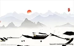 意境江南风景画