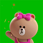 BROWN PIC | GIFs, pics and wallpapers by LINE friends : choco,hello,gif