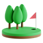 打高尔夫球 迷你高尔夫 软件 app 应用 占位符 等待 404 3D 立体 卡通 电商 插画 图标 png PSD 免抠 设计素材7