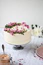 Rose Rhubarb Layer Cake