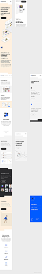Competence - Landing Page, BrandingUI设计作品移动应用界面闪屏首页素材资源模板下载