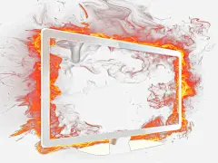 监视器高清素材 壁纸 显示屏 火 火焰 监视器 红色火焰 免抠png 设计图片 免费下载