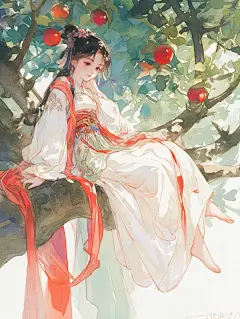 古风言情小说封面女频小说插画插图工笔画 - 小红书