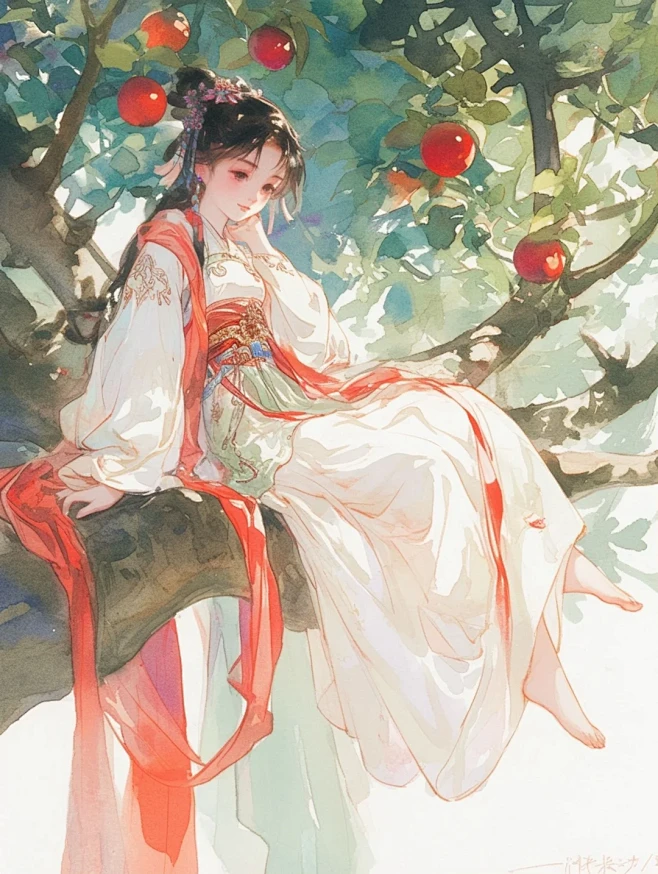 古风言情小说封面女频小说插画插图工笔画 - 小红书-花瓣网