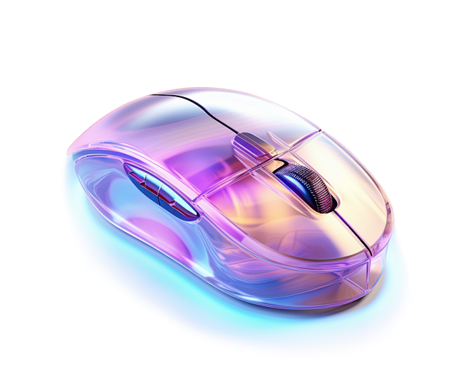 玻璃质感鼠标 