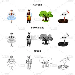 传统,计算机图标,国内著名景点,波兰,野生动物,鹳,人种,动物,鸟类,探险