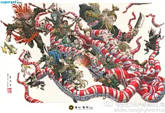 ）Superani 创作团队的Jarkwang Park作家作品， superani团队旗下@金政基KimJungGi 大师等韩国一线插画画师