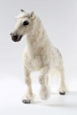 Needle Felted Horse, White Horse Sculpture, Horse