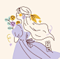 来自于插画师Adrianne Walujo的插画作品 ​​​