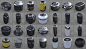 Hard Surface Kitbash Library - Canisters/Knobs/Bolts