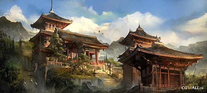 场景概念艺术绘画 by flaviobo...