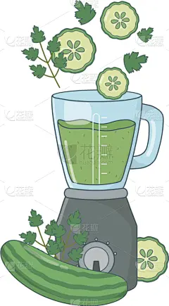 沙冰,健康食物,美味,卡通,蔬菜,清新,环境,食品,维生素,成分