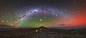 银河与南天的气辉 by Yuri Beletsky 智利 2016年4月